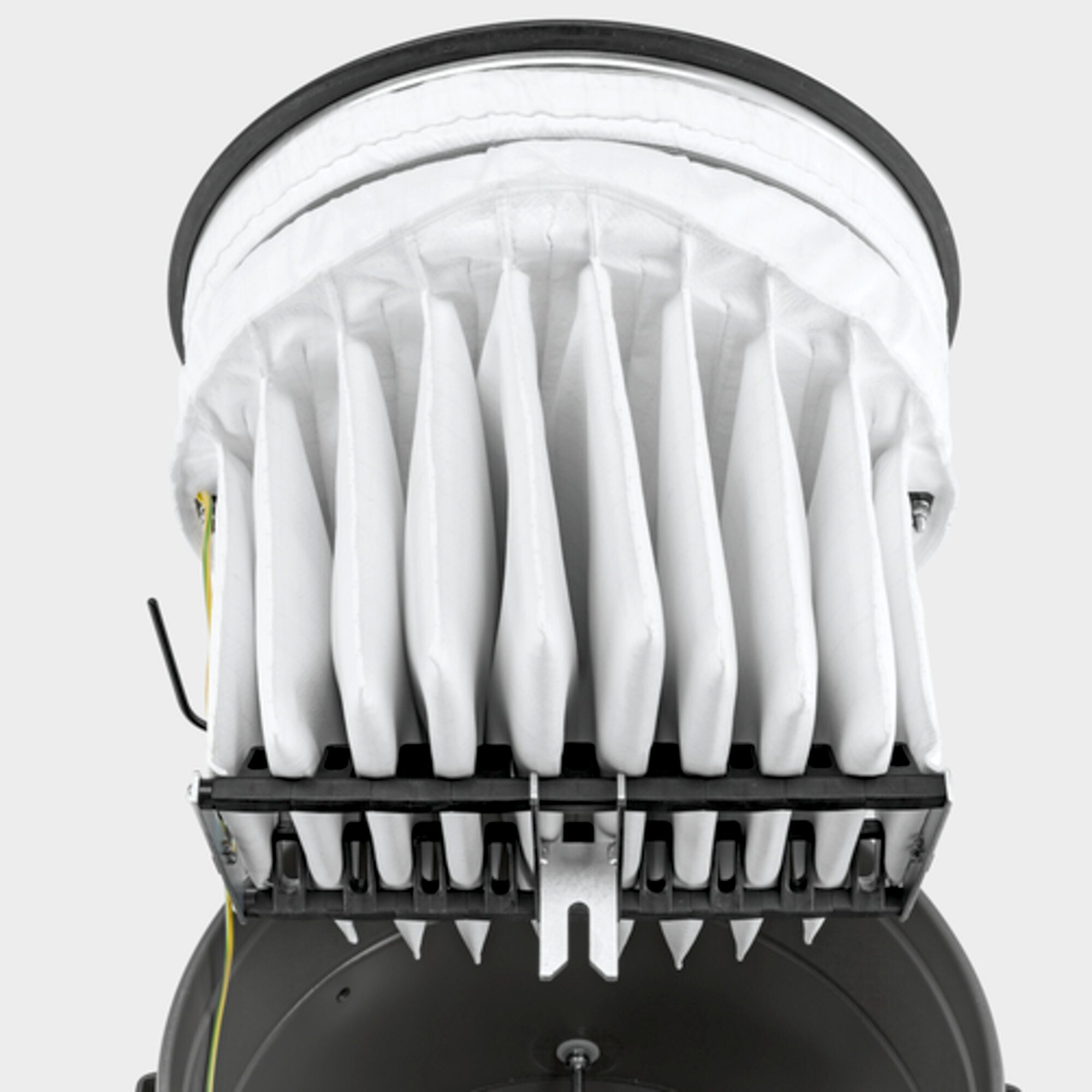 Langlebiger und waschbarer Taschenfilter und elektrische Filterabreinigung