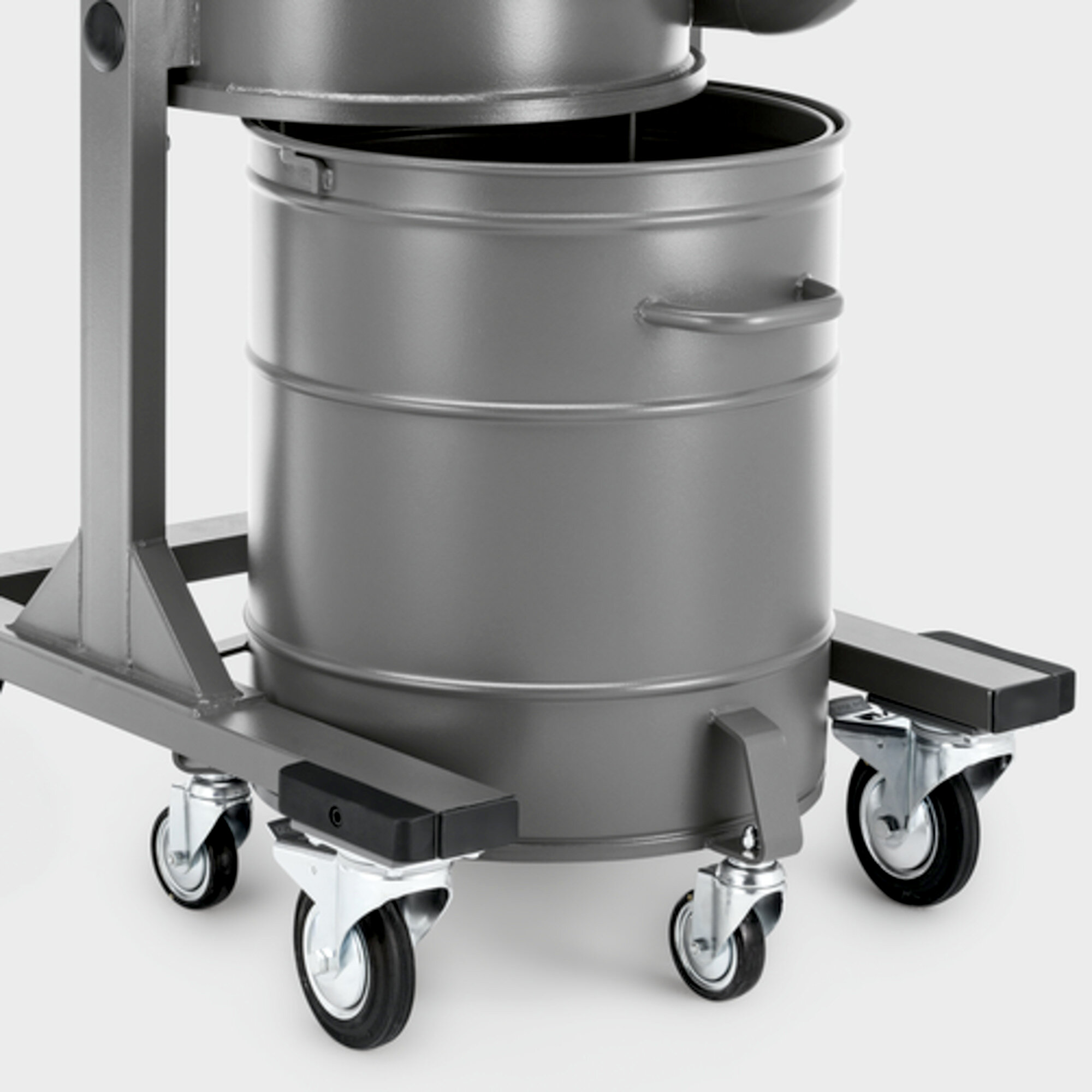 Einfache und sichere Entleerung ohne Abnahme des Antriebskopfs