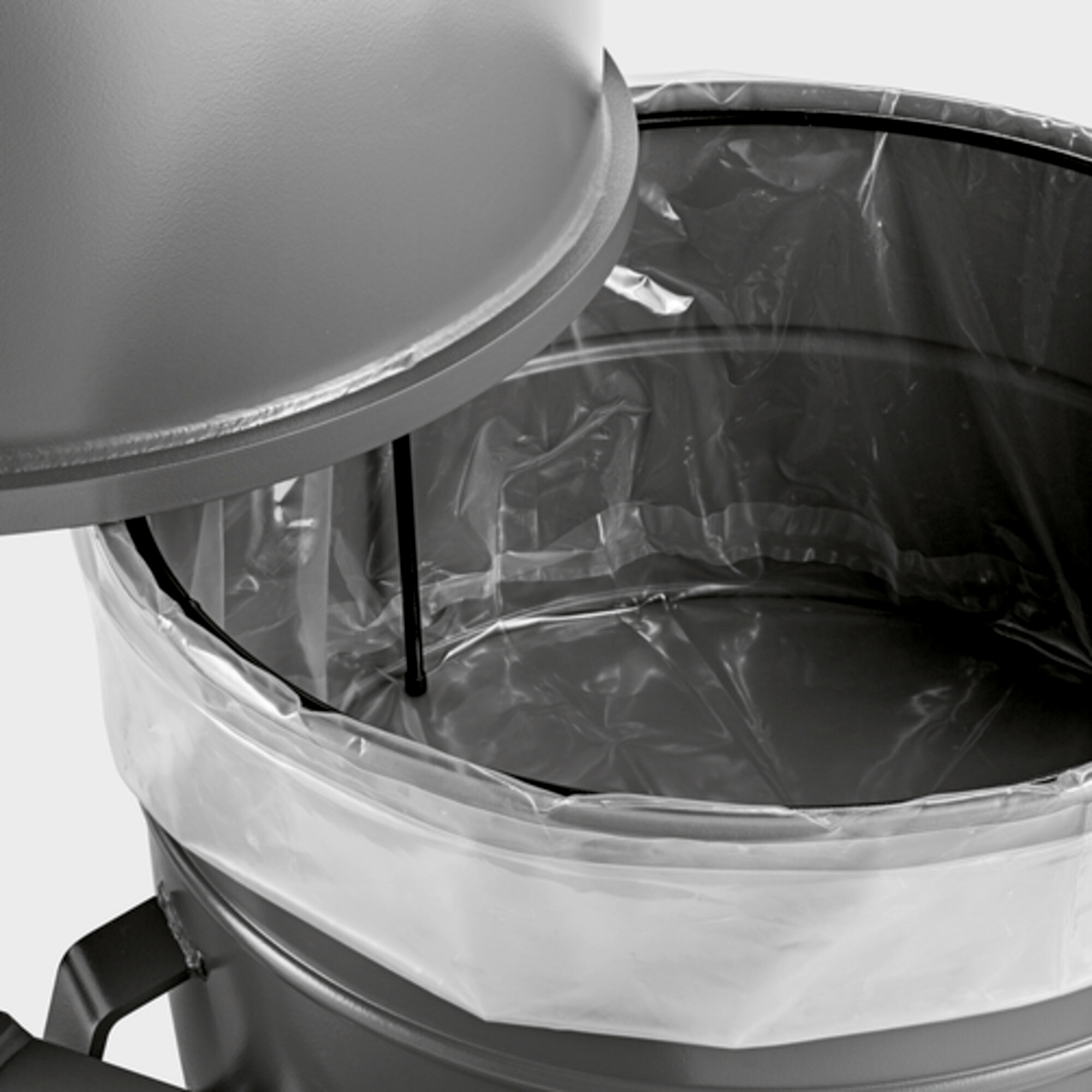 Staubarmes Entleerungssystem mit PE-Sack