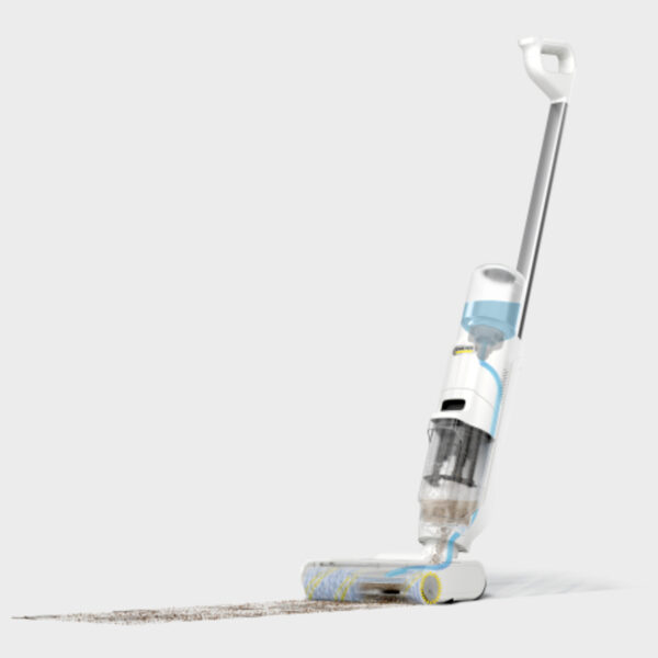 3-in-1 Xtra!Clean Funktion: wischen, saugen und trocknen