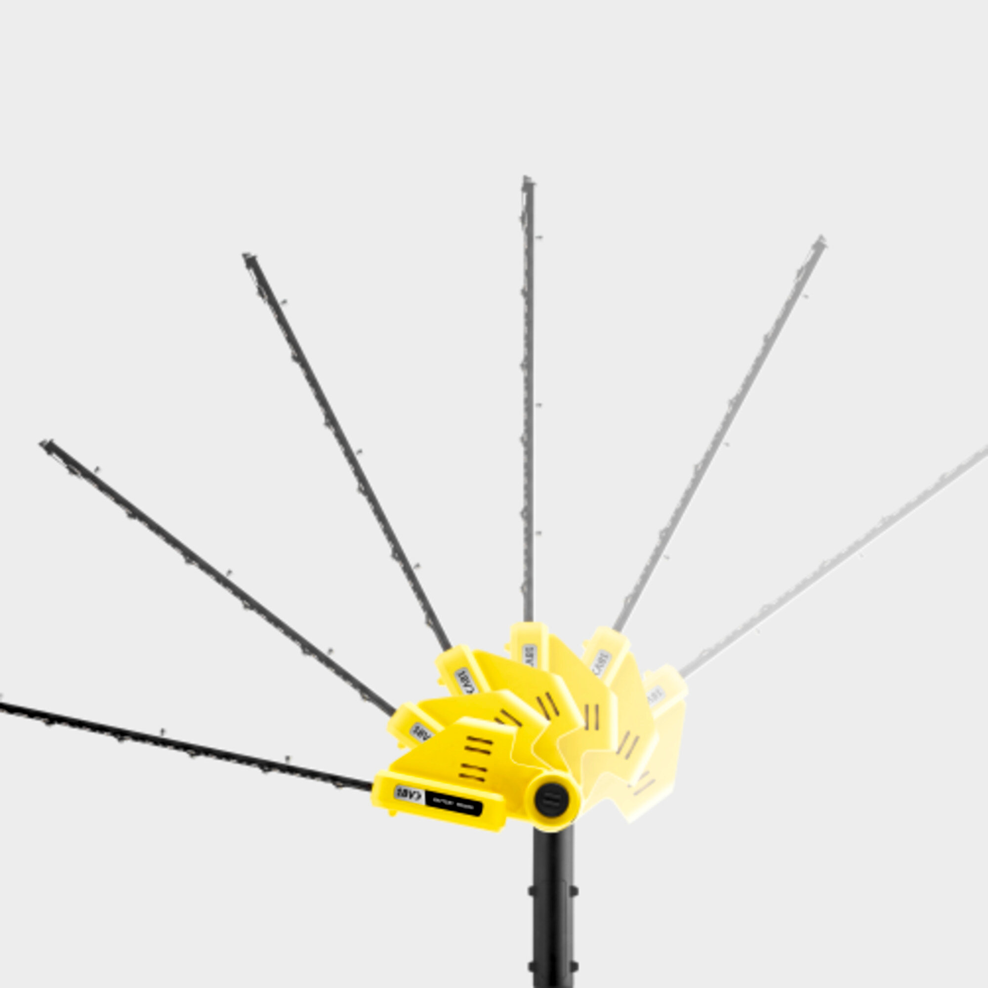 Abwinkelbarer Schneidkopf